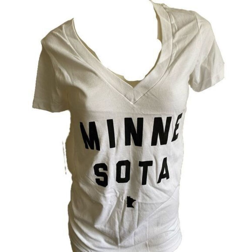 Next Level Apparel Minnesota Tee -S white , cotton /poly , new